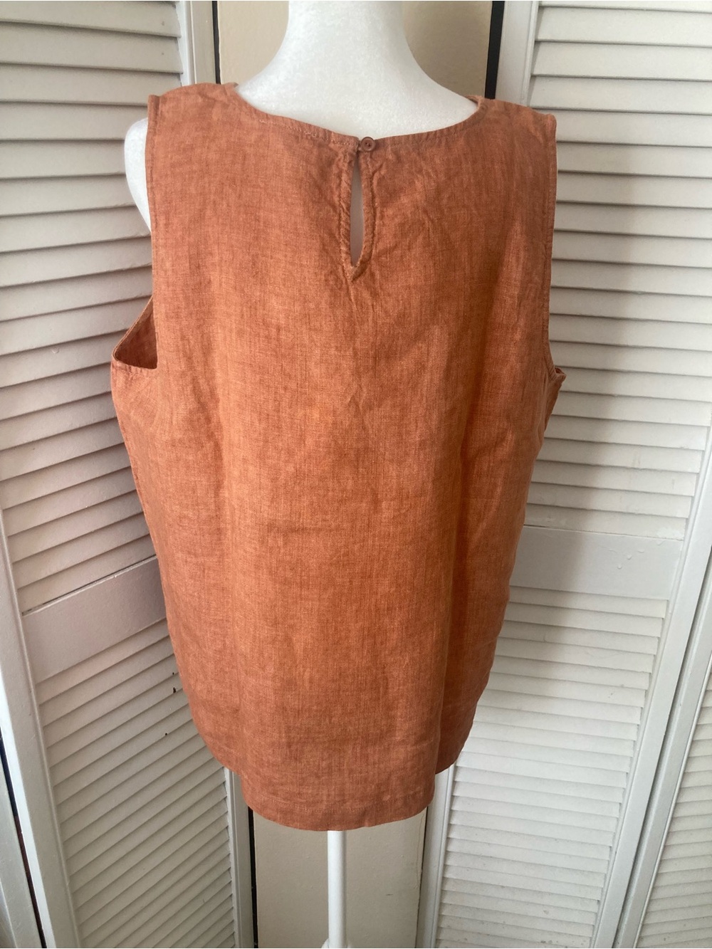 Washed Organic Linen Delave Shell L - Picture 6 of 10